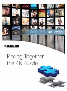Black Box Whitepaper: Informationen rund um die Übertragung der neuen 4K-Videoauflösung.